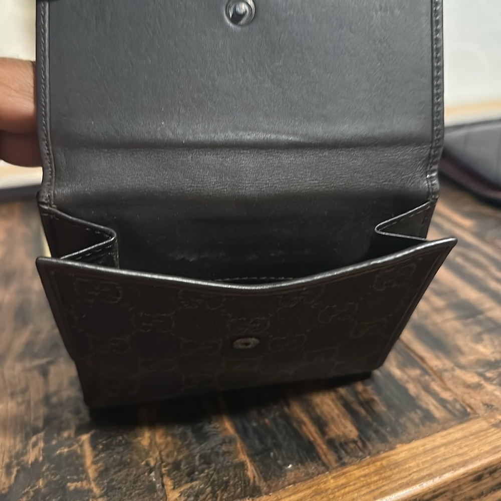 Gucci GG Canvas Compact Wallet Black - Picture 7 of 7